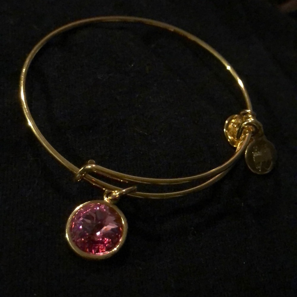 October (pink) birthstone Alex and Ani